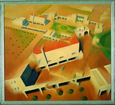 Di Bosso, In volo sul villaggio coloniale M.Bianchi, 1938